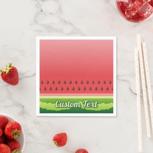 Serviette En Papier Papier pastèque (En situation)