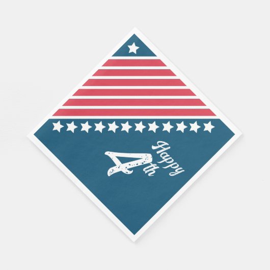 Serviette En Papier Papier Patriotique 4 juillet Napkin (Coin)