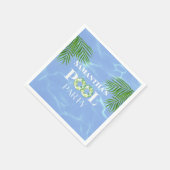 Serviette En Papier Papier Patte Piscine (Coin)