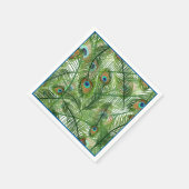 Serviette En Papier Papier Peacock plumes serviettes (Coin)