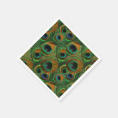 Serviette En Papier Papier Peacock - Vert, Bleu, Turquoise (Coin)