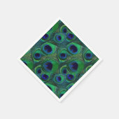 Serviette En Papier Papier Peacock Vert, Bleu, Violet (Coin)