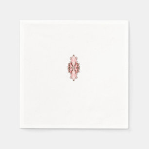 Serviette En Papier papier peint design d'intérieur fleurs rouges, dos