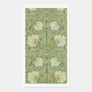 Serviette En Papier Papier peint floral bleu Pimpernel de William Morr
