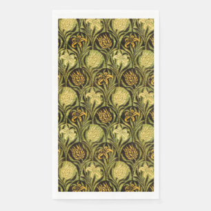 Serviette En Papier Papier peint Tulipe et Lys vert de William Morris