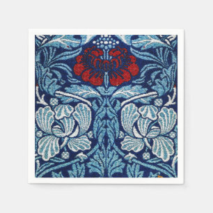 Serviette En Papier Papier peint Tulipe Rose Navy Blue de William Morr