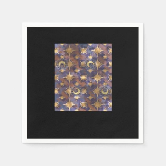 Serviette En Papier Papier peint Whimsigoth désorganisé (Devant)