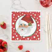 Serviette En Papier Papier Père Noël de Noël (En situation)