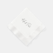 Serviette En Papier Papier PERSONNALISABLE (Coin)