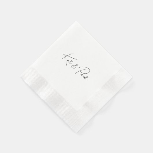 Serviette En Papier Papier PERSONNALISABLE (Coin)