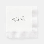 Serviette En Papier Papier PERSONNALISABLE (Devant)