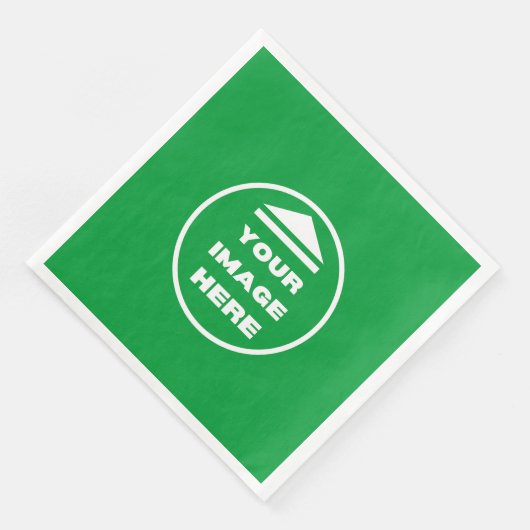 Serviette En Papier Papier - Personnalisé - Ajouter image / texte (Coin)