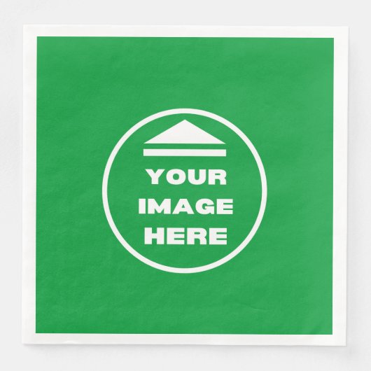 Serviette En Papier Papier - Personnalisé - Ajouter image / texte (Devant)