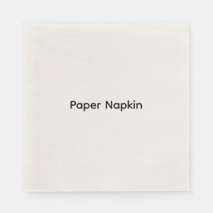 Serviette En Papier Papier personnalisé avec texte minimaliste