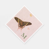 SERVIETTE EN PAPIER PAPIER PERSONNALISÉ BOUTEILLES EN ROSE NAPKIN (Coin)