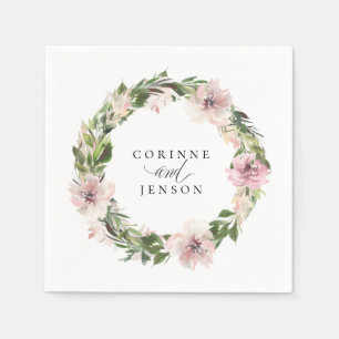 Serviette En Papier Papier personnalisé Dusty Mauve Botanique