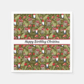 Serviette En Papier Papier personnalisé Gnomes et Champignons adorable (Devant)