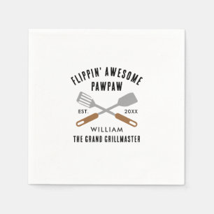 Serviette En Papier Papier personnalisé Grandpa Gag Flippin