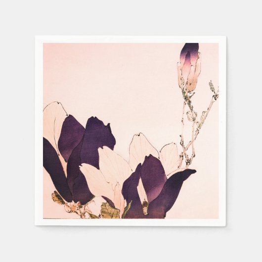 SERVIETTE EN PAPIER PAPIER PERSONNALISÉ NAPKINS JAPONAIS IRIS (Devant)