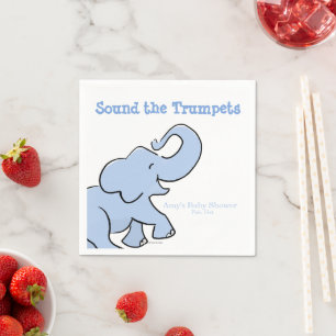 Serviette En Papier Papier personnalisé pour Baby Shower éléphant mign