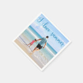 Serviette En Papier Papier personnalisé serviettes été Ajouter photo (Coin)