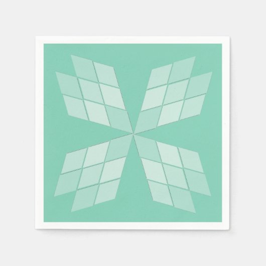 Serviette En Papier Papier - Pétales en diamant (Devant)