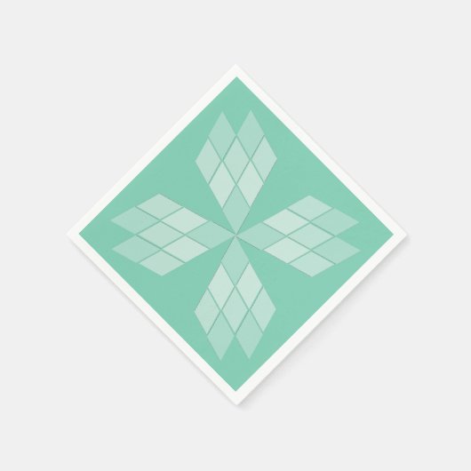 Serviette En Papier Papier - Pétales en diamant (Coin)