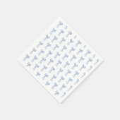 Serviette En Papier Papier Petit Papier Bow Bleu Napkin (Coin)