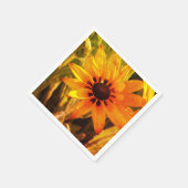 Serviette En Papier Papier photo à fleurs jaunes (Coin)