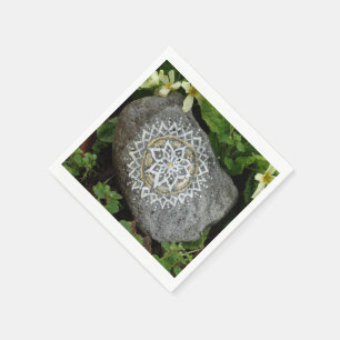Serviette En Papier Papier photo Mandala Stone