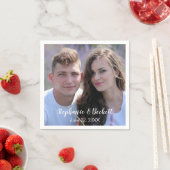 Serviette En Papier Papier photo Mariage (En situation)