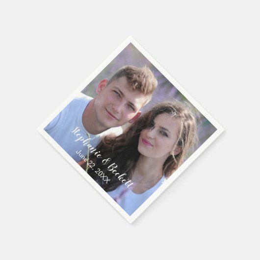 Serviette En Papier Papier photo Mariage (Coin)