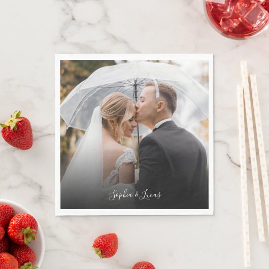 Serviette En Papier Papier photo personnalisé imprimé sur mesure (En situation)