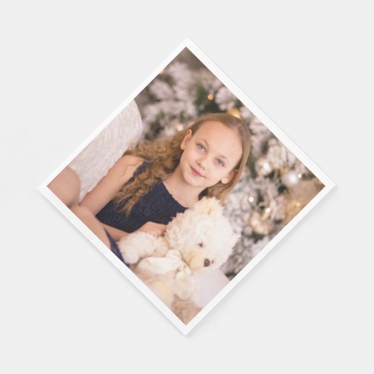 Serviette En Papier Papier photo personnalisé Napkin (Coin)