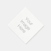 Serviette En Papier Papier photo personnalisé Napkin - Mariage personn (Coin)