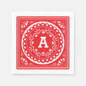 Serviette En Papier Papier Picado Papier serviettes - Rouge (Devant)