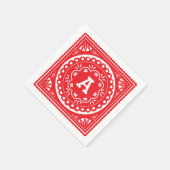 Serviette En Papier Papier Picado Papier serviettes - Rouge (Coin)