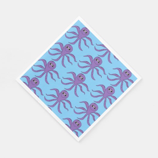 Serviette En Papier Papier pieuvre (Coin)