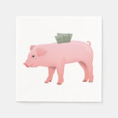 Serviette En Papier Papier Piggy Rose (Devant)