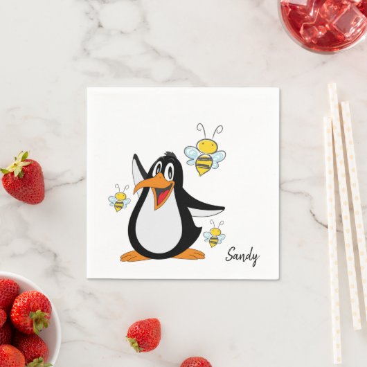 Serviette En Papier Papier, Pingouin Bumblebee (En situation)