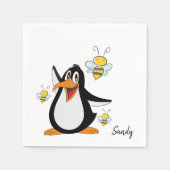 Serviette En Papier Papier, Pingouin Bumblebee (Devant)