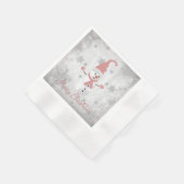 Serviette En Papier Papier Pink Snowman (Coin)