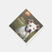 Serviette En Papier Papier Pitbulle blanc (Coin)