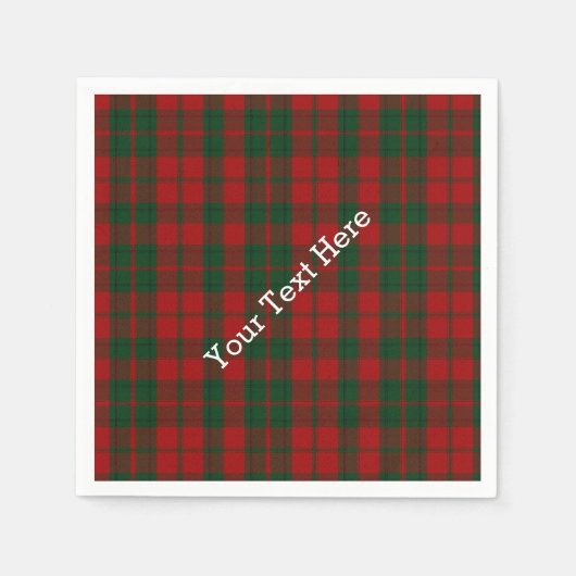 Serviette En Papier Papier plaqué Drummond Tartan (Devant)