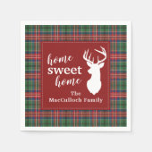 Serviette En Papier Papier plat personnalisé Tartan (Devant)