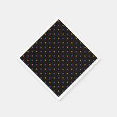 Serviette En Papier Papier pois orange violet noir Halloween (Coin)