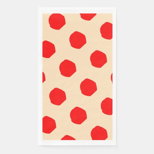 Serviette En Papier Papier pois saturé (Devant)