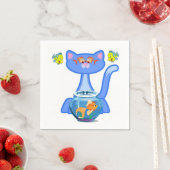 Serviette En Papier Papier, Poisson de chat (En situation)