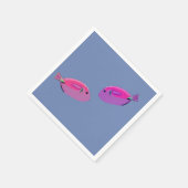 Serviette En Papier Papier Poisson Rose Napkin (Coin)