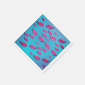 Serviette En Papier Papier Poisson Rose Napkin (Coin)